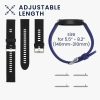 Set 2 curele pentru Xiaomi Mi Watch/Mi Watch Color Sport, Kwmobile, Negru/Albastru, Silicon, 58466.01