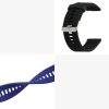 Set 2 curele pentru Xiaomi Mi Watch/Mi Watch Color Sport, Kwmobile, Negru/Albastru, Silicon, 58466.01