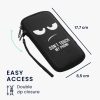 Husa Universala Kwmobile marime XXL - 7 inch, Neopren, Negru/Alb, 30226.5.01