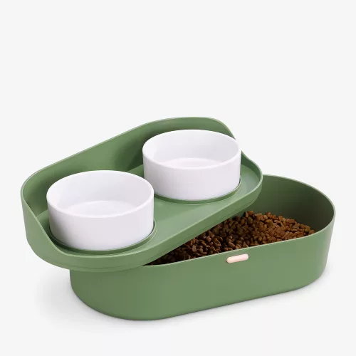 Suport bol cu depozitare Navaris, Verde, Plastic, 58518.07