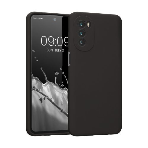 Husa Motorola Moto G52/Moto G82, Silicon, Negru, 58542.01