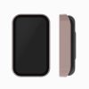 Set 2 Folii de protectie pentru Xiaomi Redmi Smart Band Pro, Kwmobile, Transparent/Roz, Sticla securizata, 57424.02