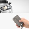 Husa Cheie Auto pentru Renault 4 Butoane, Kwmobile, Gri, Piele ecologica, 48568.17