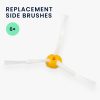 Set 6 Perii laterale pentru aspirator iRobot Roomba 700/Roomba 600/Roomba 500, Kwmobile, Alb/Galben, Plastic, 49136.02