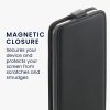 Husa Samsung Galaxy A23, Piele ecologica, Negru, 58617.01