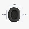 Set 2 Perne de urechi pentru casti JBL E55BT, Kwmobile, Negru, Piele ecologica, 58633.01