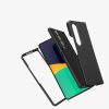 Husa Samsung Galaxy Z Fold 4, Piele ecologica, Negru, 58680.01