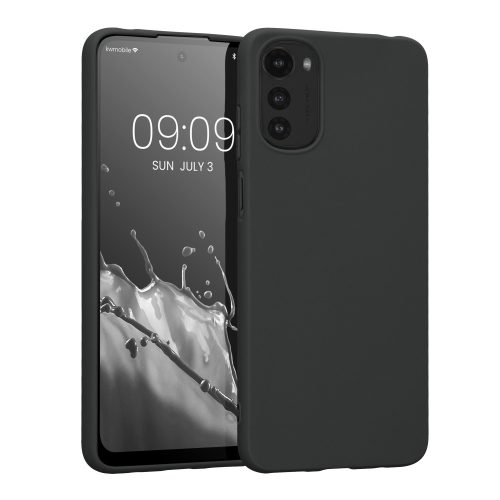 Husa Motorola Moto E32/Moto E32s, Silicon, Negru, 58664.47
