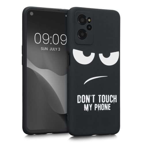 Husa Realme 9i, Silicon, Negru/Alb, 58694.01