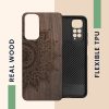 Husa Xiaomi Redmi Note 11/Redmi Note 11s, Lemn, Maro, 57386.03