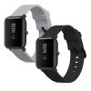 Set 2 curele pentru Huami Amazfit Bip S/Amazfit Bip S Lite, Kwmobile, Negru/Gri, Silicon, 53859.08
