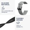Set 2 curele pentru Huami Amazfit Bip S/Amazfit Bip S Lite, Kwmobile, Negru/Gri, Silicon, 53859.08