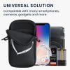 Husa Universala Kwmobile marime M - 5,5 inch, Neopren, Negru/Alb, 58701.2.02