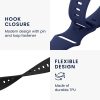 Set 2 curele pentru Huami Amazfit Bip S/Amazfit Bip S Lite, Kwmobile, Negru/Albastru, Silicon, 58717.01