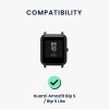 Set 2 curele pentru Huami Amazfit Bip S/Amazfit Bip S Lite, Kwmobile, Negru/Albastru, Silicon, 58717.01