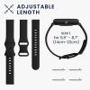 Set 2 curele pentru Huami Amazfit Bip S/Amazfit Bip S Lite, Kwmobile, Negru/Albastru, Silicon, 58717.01