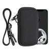Husa Universala Kwmobile marime M - 5,5 inch, Neopren, Negru, 58700.2.01