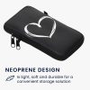 Husa Universala Kwmobile marime XL - 6,8 inch, Neopren, Negru/Alb, 58701.4.02