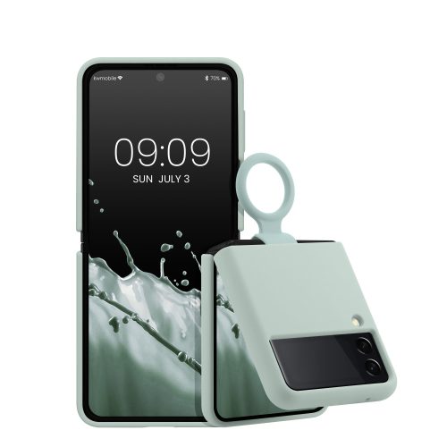 Husa Samsung Galaxy Z Flip 3, Silicon, Verde, 58783.200