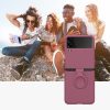 Husa Samsung Galaxy Z Flip 3, Silicon, Roz, 58783.167