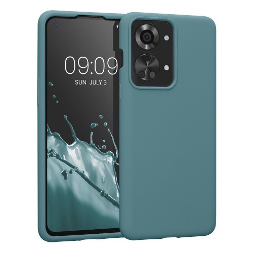 Husa OnePlus Nord 2T, Silicon, Verde, 58764.206