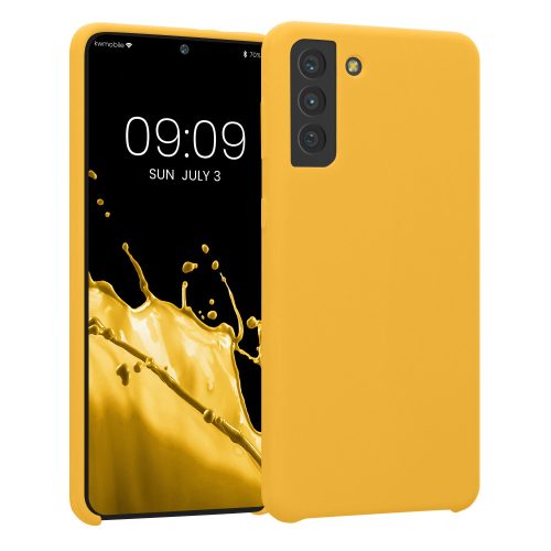 Husa Samsung Galaxy S21 Plus, Silicon, Galben, 54066.191