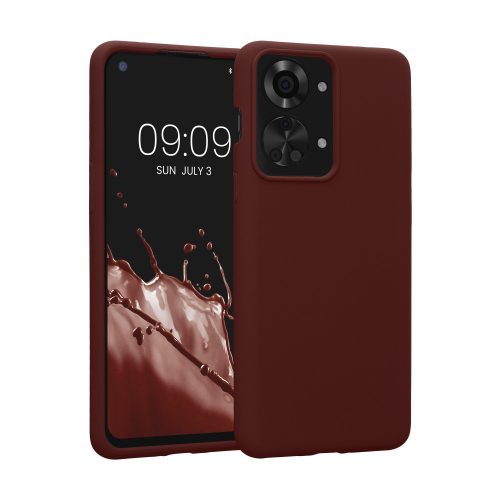 Husa OnePlus Nord 2T, Silicon, Rosu, 58764.190