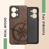 Husa OnePlus Nord 2T, Lemn, Maro, 58767.01