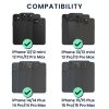 Suport magnetic pentru carduri compatibil cu Apple iPhone 14 Series/iPhone 13 Series/iPhone 12 Series, Kwmobile, Negru, Plastic, 58791.01