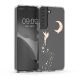 Husa Samsung Galaxy S22, Silicon, Transparent/Auriu, 58794.01