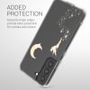 Husa Samsung Galaxy S22, Silicon, Transparent/Auriu, 58794.01