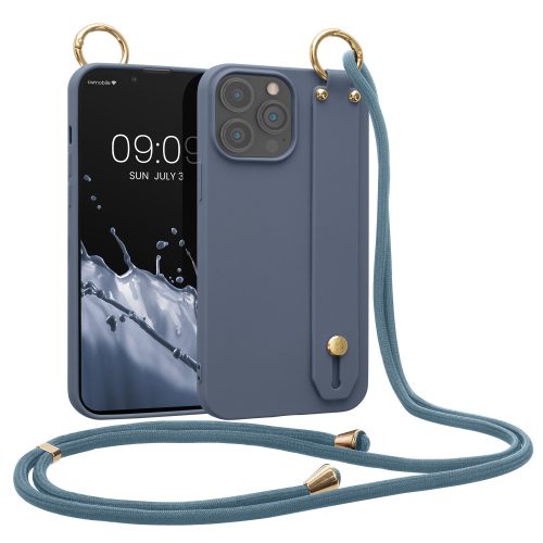 Husa Apple iPhone 13 Pro Max, Silicon, Albastru, 56427.202