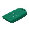 Husa Cheie Auto pentru Renault 4 Butoane - Smart Key, Kwmobile, Verde, Silicon, 48035.142
