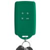 Husa Cheie Auto pentru Renault 4 Butoane - Smart Key, Kwmobile, Verde, Silicon, 48035.142