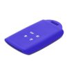 Husa Cheie Auto pentru Renault 4 Butoane - Smart Key, Kwmobile, Albastru, Silicon, 48035.134