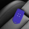Husa Cheie Auto pentru Renault 4 Butoane - Smart Key, Kwmobile, Albastru, Silicon, 48035.134