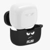 Husa pentru casti JBL 230NC TWS, Kwmobile, Negru/Alb, Silicon, 58870.01