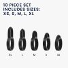 Set 5 Varfuri de schimb pentru casti Sony Linkbuds WF-L900, Kwmobile, Negru, Silicon, 58866.01