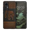 Husa Xiaomi 12/12X, Lemn, Maro/Negru, 56788.05