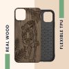 Husa Apple iPhone 11, Lemn, Maro, 49799.14