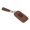 Husa Cheie Auto pentru Renault 4 Butoane - Smart Key, Kwmobile, Maro, Piele ecologica, 58938.03