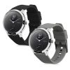 Set 2 curele pentru Withings Steel HR/Nokia Steel, Kwmobile, Negru/Gri, Silicon, 58993.01