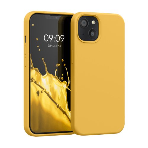Husa Apple iPhone 13, Silicon, Galben, 55878.191