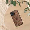 Husa Apple iPhone 14, Lemn, Maro/Negru, 59124.02