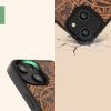 Husa Apple iPhone 14, Lemn, Maro/Negru, 59124.02