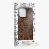 Husa Apple iPhone 14 Pro Max, Lemn, Maro/Negru, 59127.02