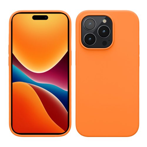 Husa Apple iPhone 14 Pro, Silicon, Portocaliu, 59073.150