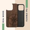 Husa Apple iPhone 14 Pro Max, Lemn, Maro, 59127.01