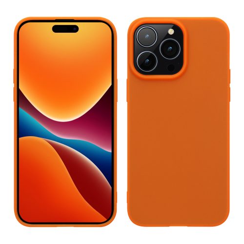 Husa Apple iPhone 14 Pro Max, Silicon, Portocaliu, 59078.69
