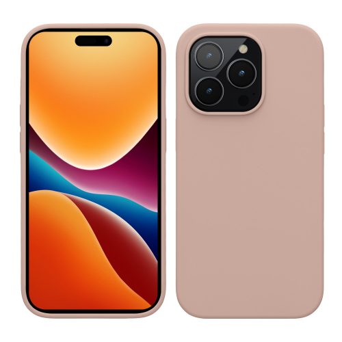 Husa Apple iPhone 14 Pro, Silicon, Crem, 59073.10